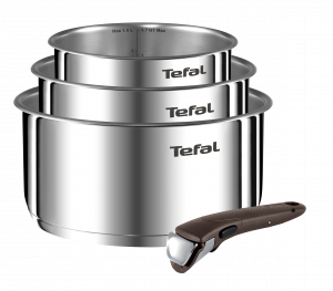 Pottide komplekt Tefal Ingenio Emotion + pruun käepide