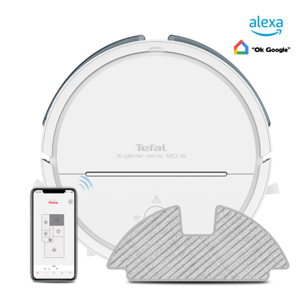 Robottolmuimeja Tefal X-plorer 120 AI Animal & Allergy